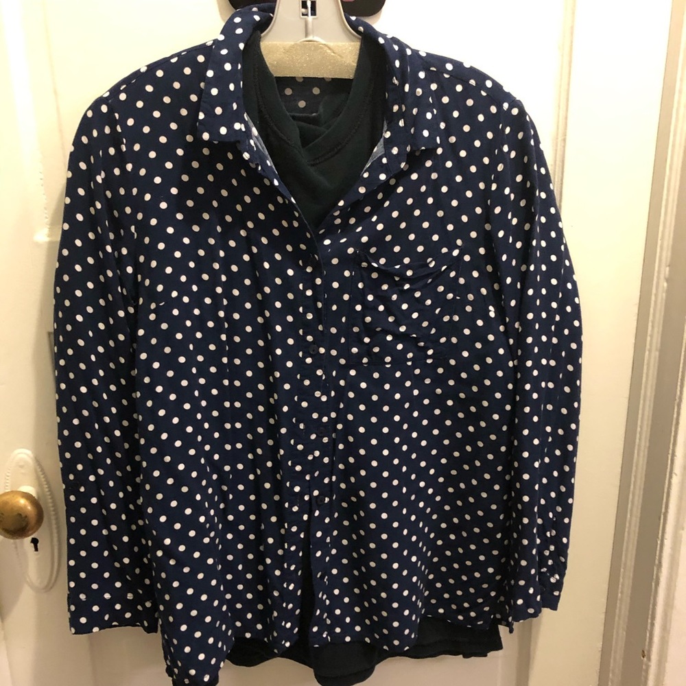 H&M divided button down